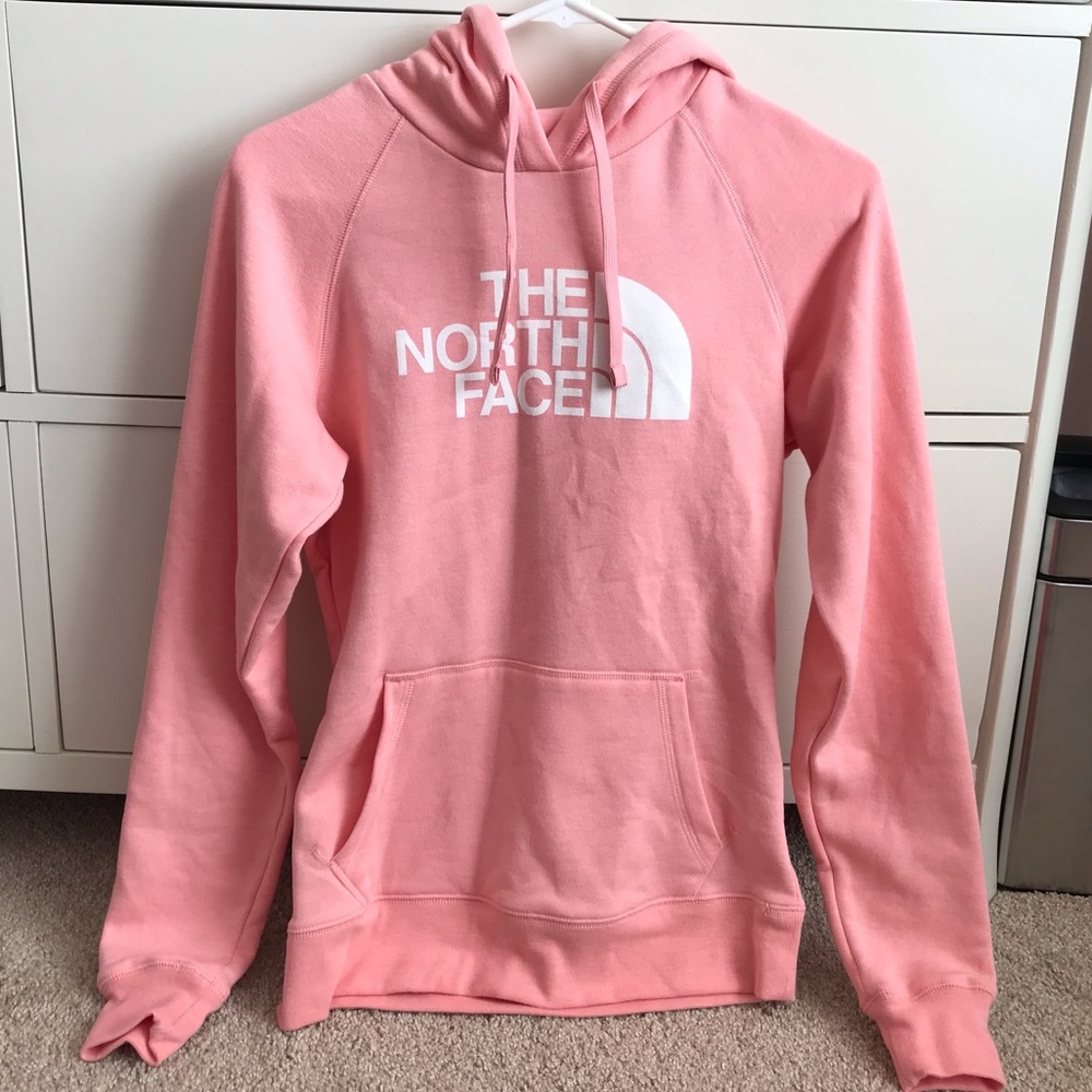 Peach Pink North Face Sweatshirt